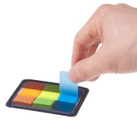 齐心 D7010 荧光膜抽取式标签 44*20mm 3条全色