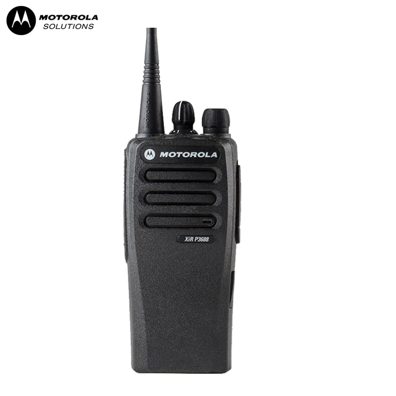 摩托罗拉(MOTOROLA) XIR P3688 录音版数字对讲机数模两用 GP3688升级锂电池 黑色