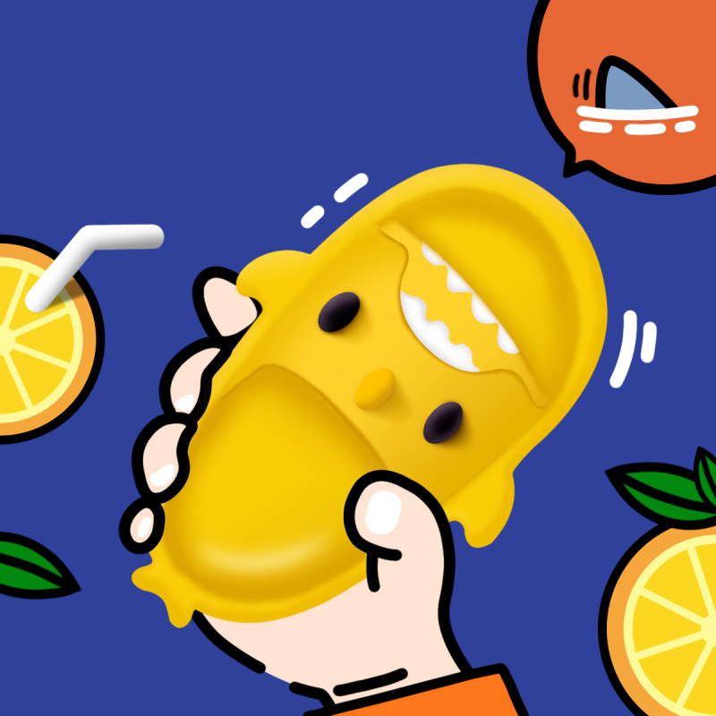 幸福玛丽/CheerfulMar鲨鱼拖鞋儿童夏季防滑女童凉拖鞋软底小孩家用可爱男童宝宝室内鞋