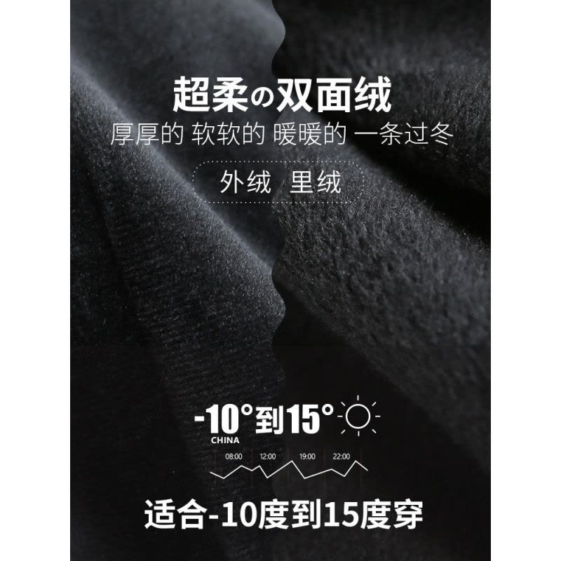 女士运动套装2022秋冬新款网红加绒连帽卫衣超柔休闲运动裤两件套莎丞图片