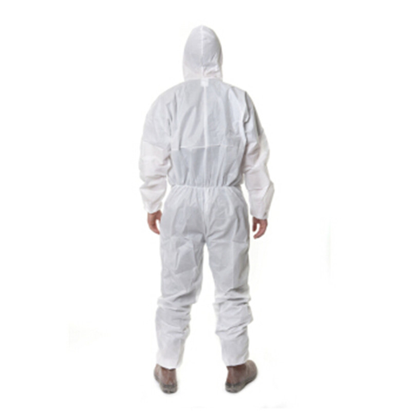3M 4515白色带帽连体防化服 防护颗粒物及液体有限喷溅 防尘服防化服
