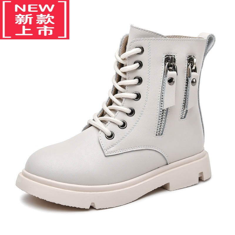 可莉允女童马丁靴儿童靴子女秋冬季2022二棉鞋子中大童加绒加厚短靴