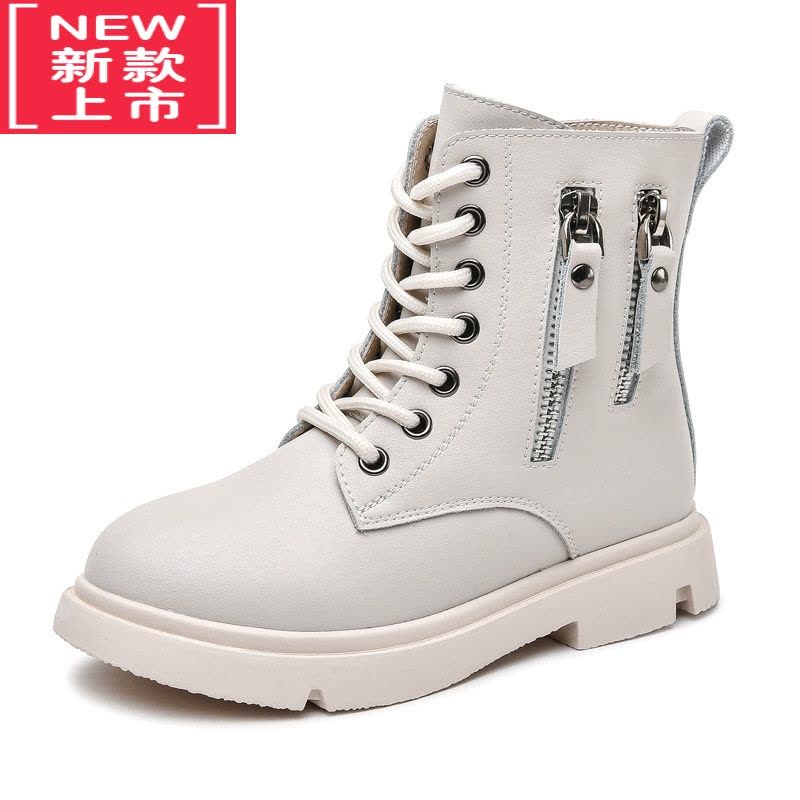 可莉允女童马丁靴儿童靴子女秋冬季2022二棉鞋子中大童加绒加厚短靴图片