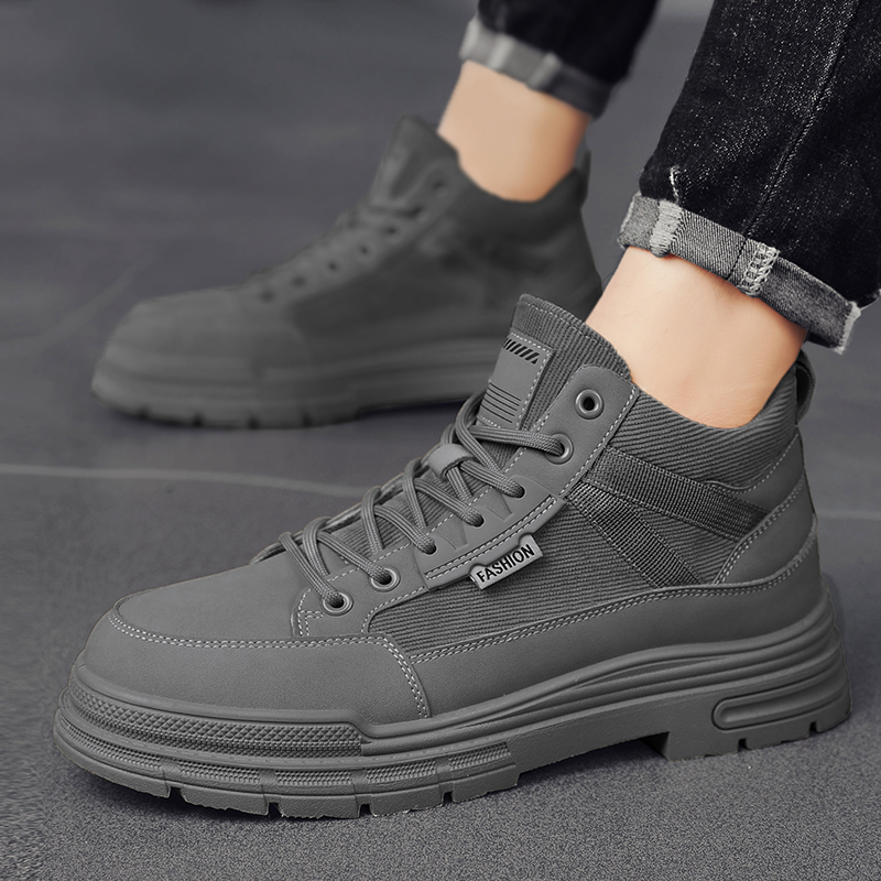 卡帝乐鳄鱼cartelo新款时尚厚底高帮马丁靴子工装鞋靴休闲鞋板鞋男鞋