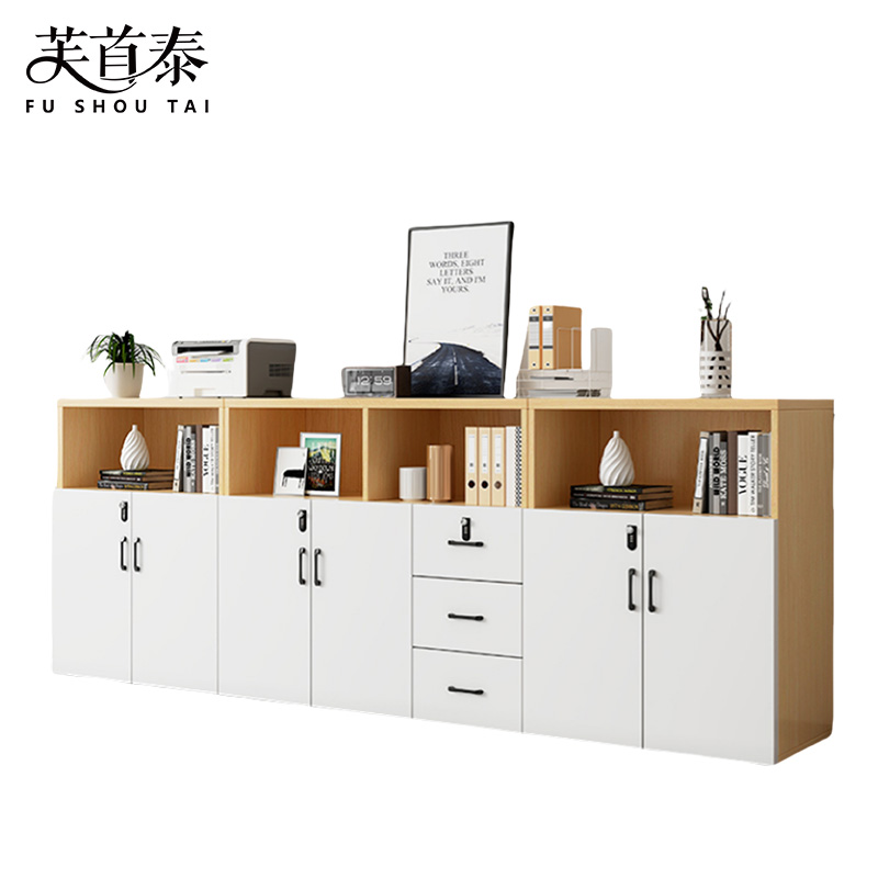 芙首泰矮柜资料柜6门3抽280*40*109cm台高清大图