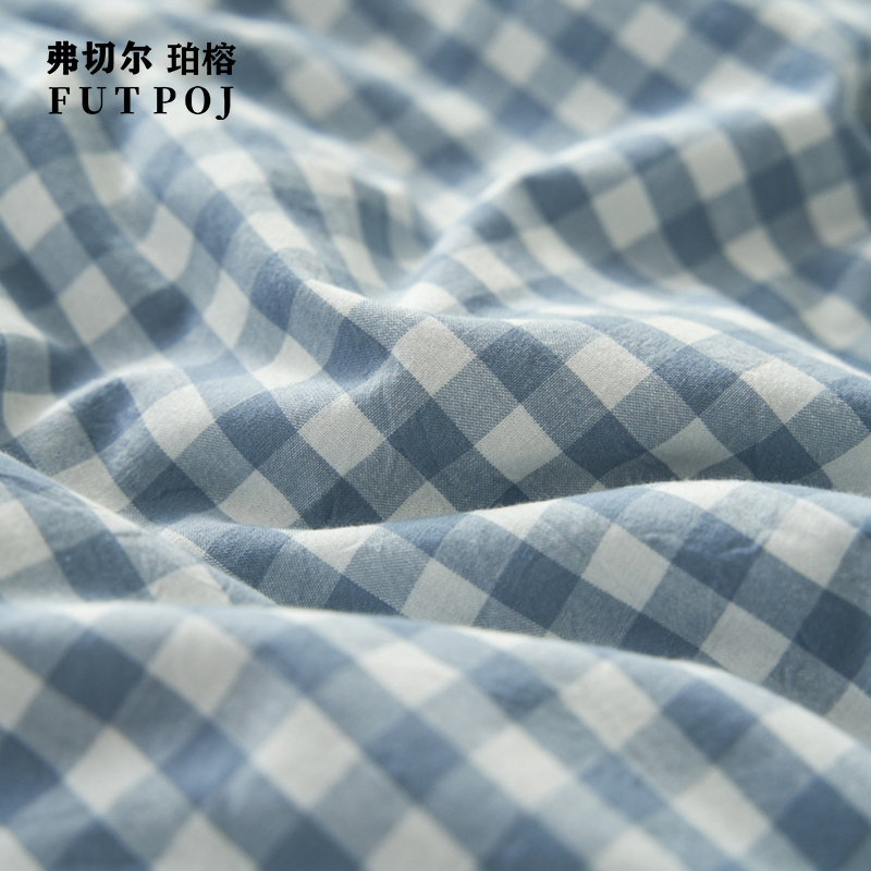 弗切尔珀榕日式格子系列色织抗菌夏被高清大图