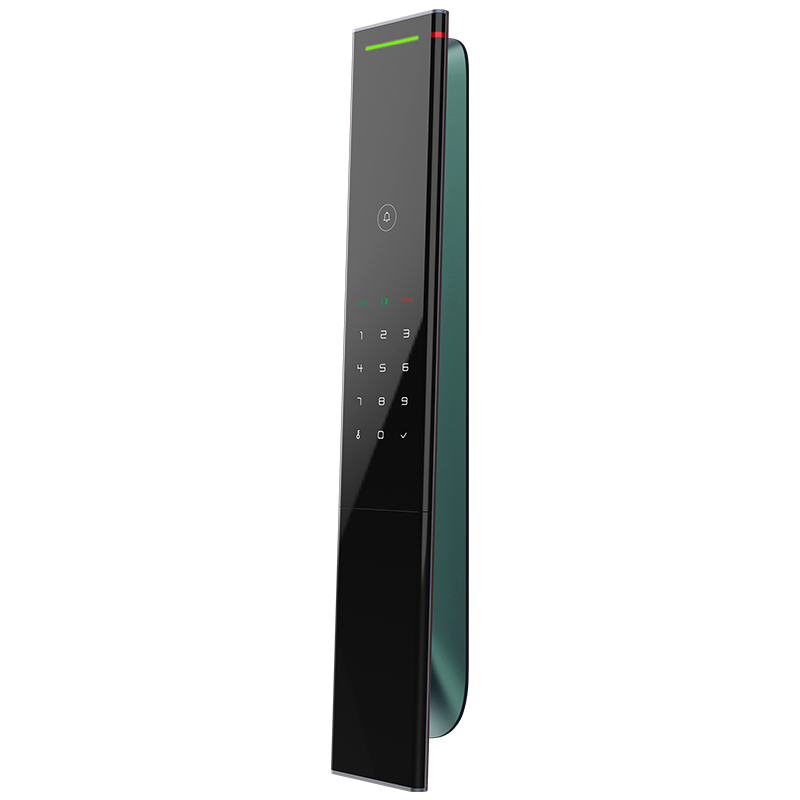 鼎山科技 (DINSTECH) L8 全自动智能门锁家用 大门密码锁入户门办公室电子锁 防盗门指纹锁 墨影绿
