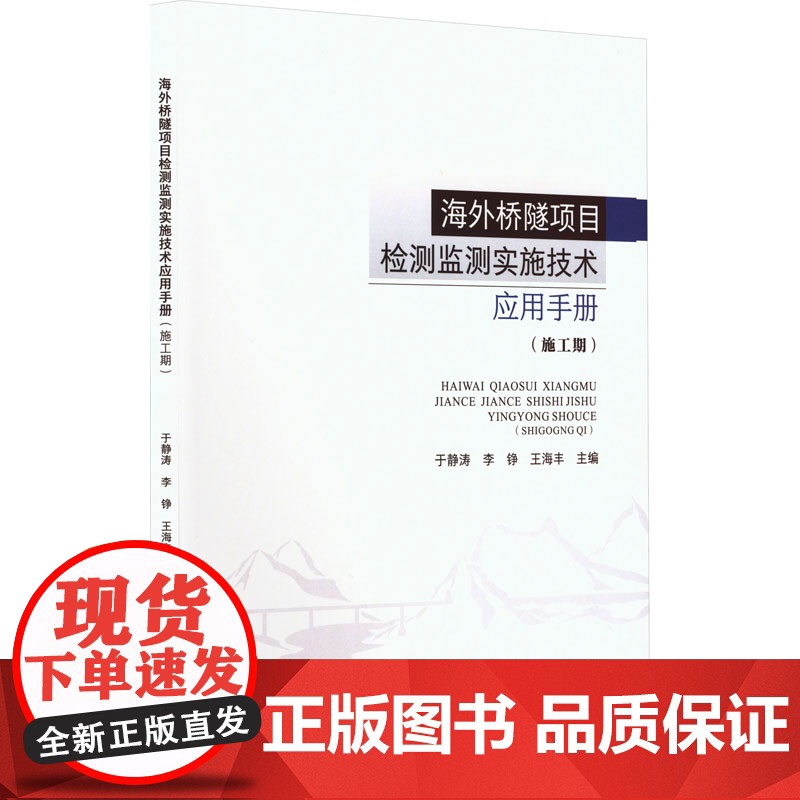 正版新书 海外桥隧项目检测监测实施技术应用手册(施工期) 重庆大学出版社 9787568941280高清大图