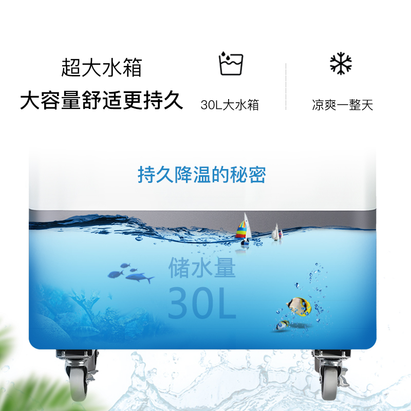 雷豹工业冷风机商用降温厂房移动空调扇家用水空调养殖大制冷水冷风扇高清大图