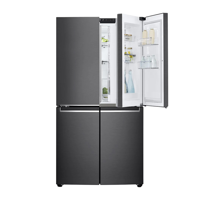 韩国原装进口lg f680mc34a 662升大容量冰箱 曼哈顿午夜黑 门中门设计