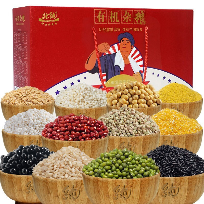 北纯 难忘的年代有机杂粮礼盒4.69kg 抗联高清大图