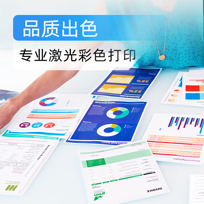 [HP]惠普3388sdw彩色激光自动双面打印多功能商用办公高速输稿器-套餐2:标配+专用黑色硒鼓1个高清大图