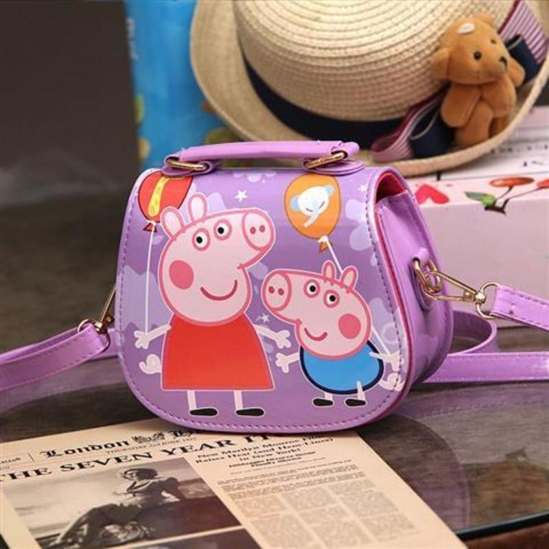 儿童斜挎包女童包包公主手提包可爱卡通韩版小猪佩奇单肩迷你小包小猪