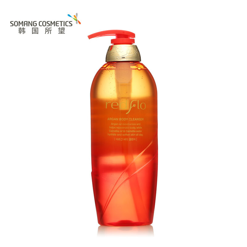 所望SOMANG 红花牌山茶籽阿尔干沐浴露750ml 韩国进口 滋养燥肌 补水润肤高清大图