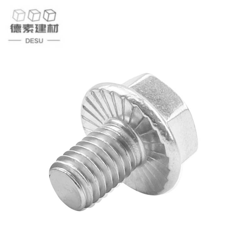 德素 不锈钢A级法兰面六角螺栓 M6*20 个高清大图