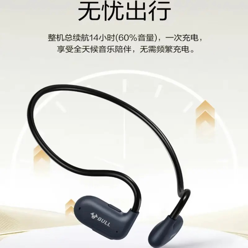 公牛数码VTW147盒装深海蓝后挂式运动蓝牙耳机(C403)高清大图