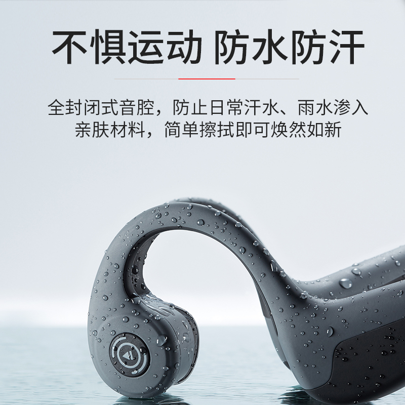 飚王(SSK) 骨传导蓝牙耳机BT09黑灰(个)LN