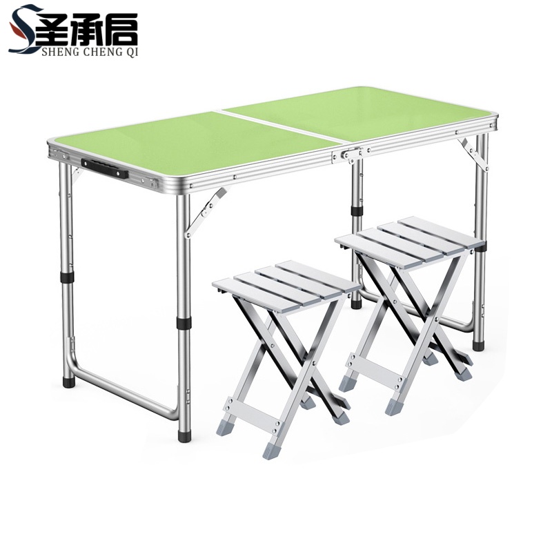 圣承启 便携长桌椅 一桌两铝凳 套高清大图