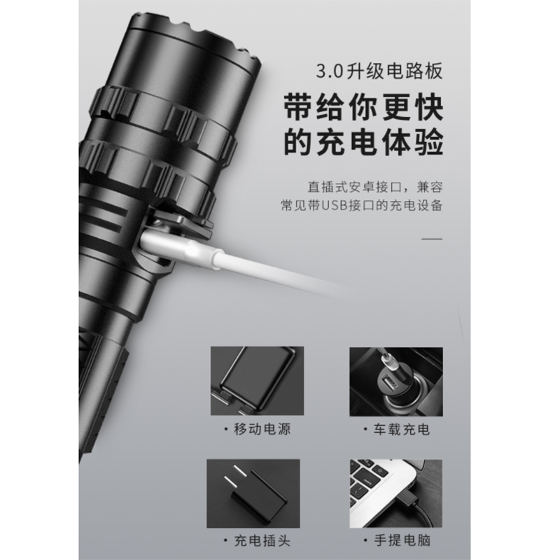天火(skyfire) SF-420强光手电筒远射 户外家用骑行