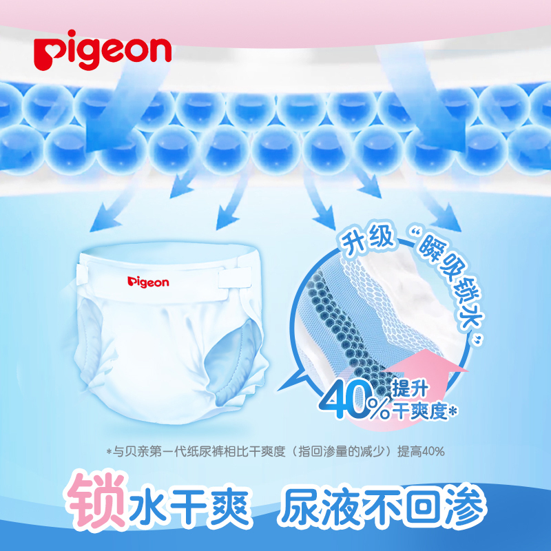 贝亲婴纸尿裤(PH弱酸性) M号-160片 MA89