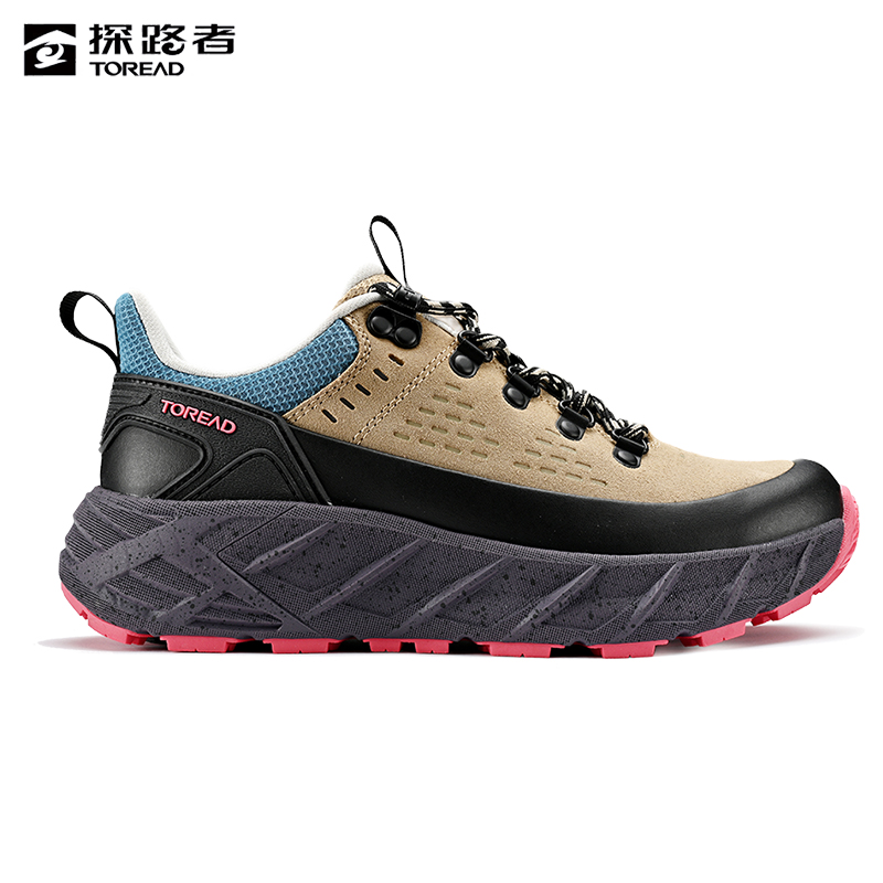 探路者 女式防水徒步鞋 TFAAAM92210/双高清大图