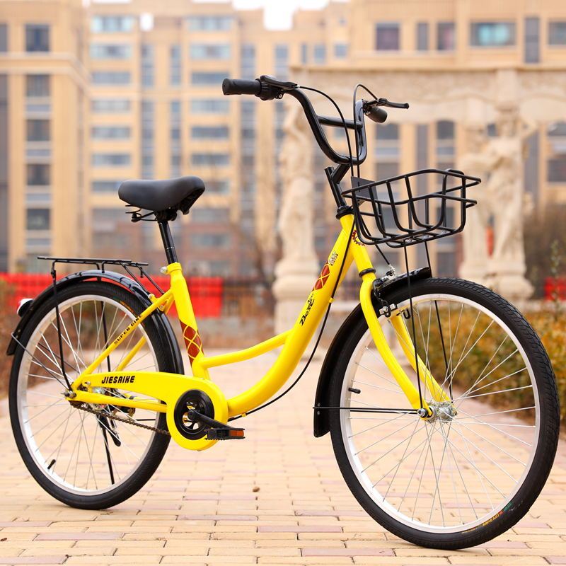 自行车成人男女式24寸26寸轻便通勤休闲车视频