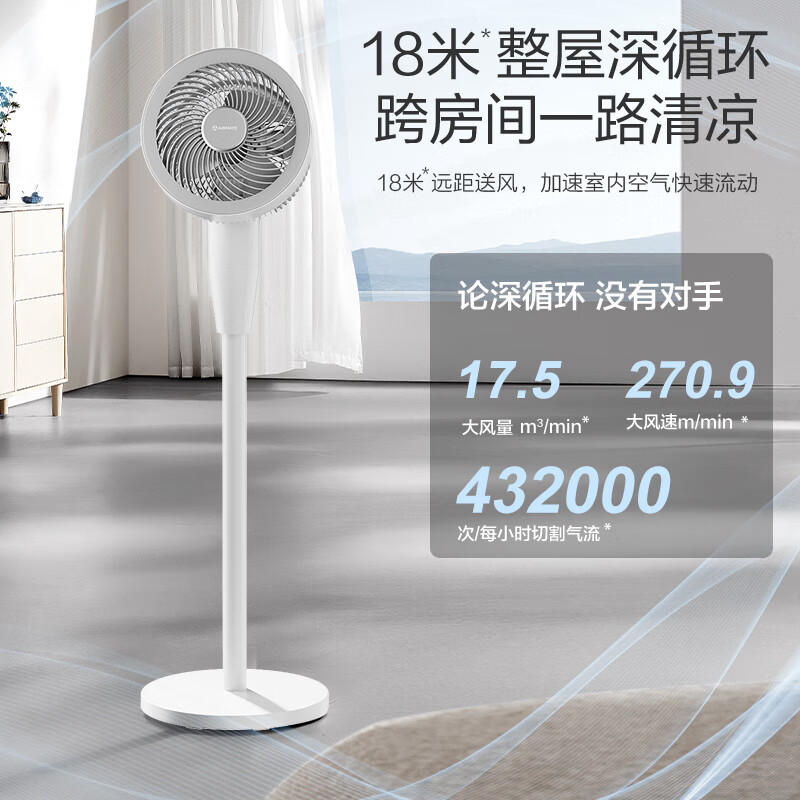 艾美特(Airmate)家用节能省电空气循环风扇 FA23-SR203高清大图