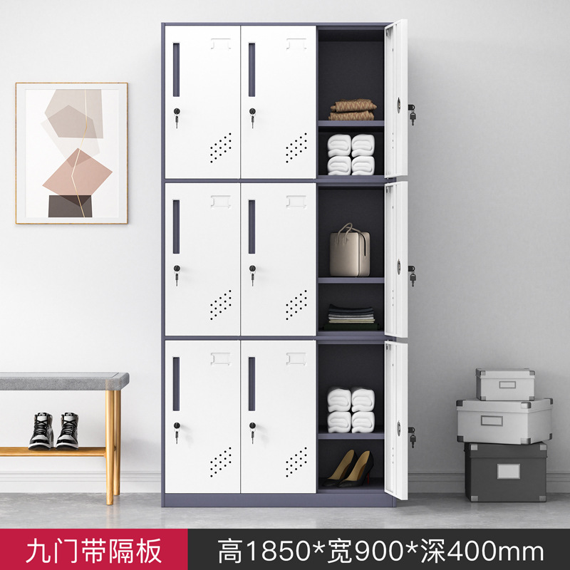 芙首泰更衣柜套色9门900*400*1850mm台高清大图