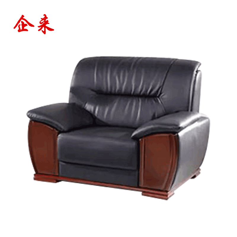 企来皮质单人沙发 1100*850*880mm 个高清大图