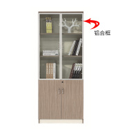 钜晟办公家具板式两门文件柜书柜21F201