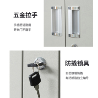 止臣 文件柜 办公柜储物柜资料柜带锁档案柜加厚铁皮柜 中二斗