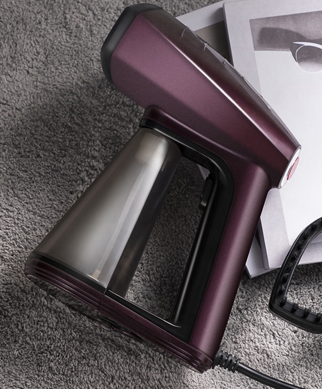 迈卡罗 (MACAIIROOS)手持挂烫机家用蒸汽电熨斗熨烫机小型便携迷你旅行增压熨衣机 典雅紫