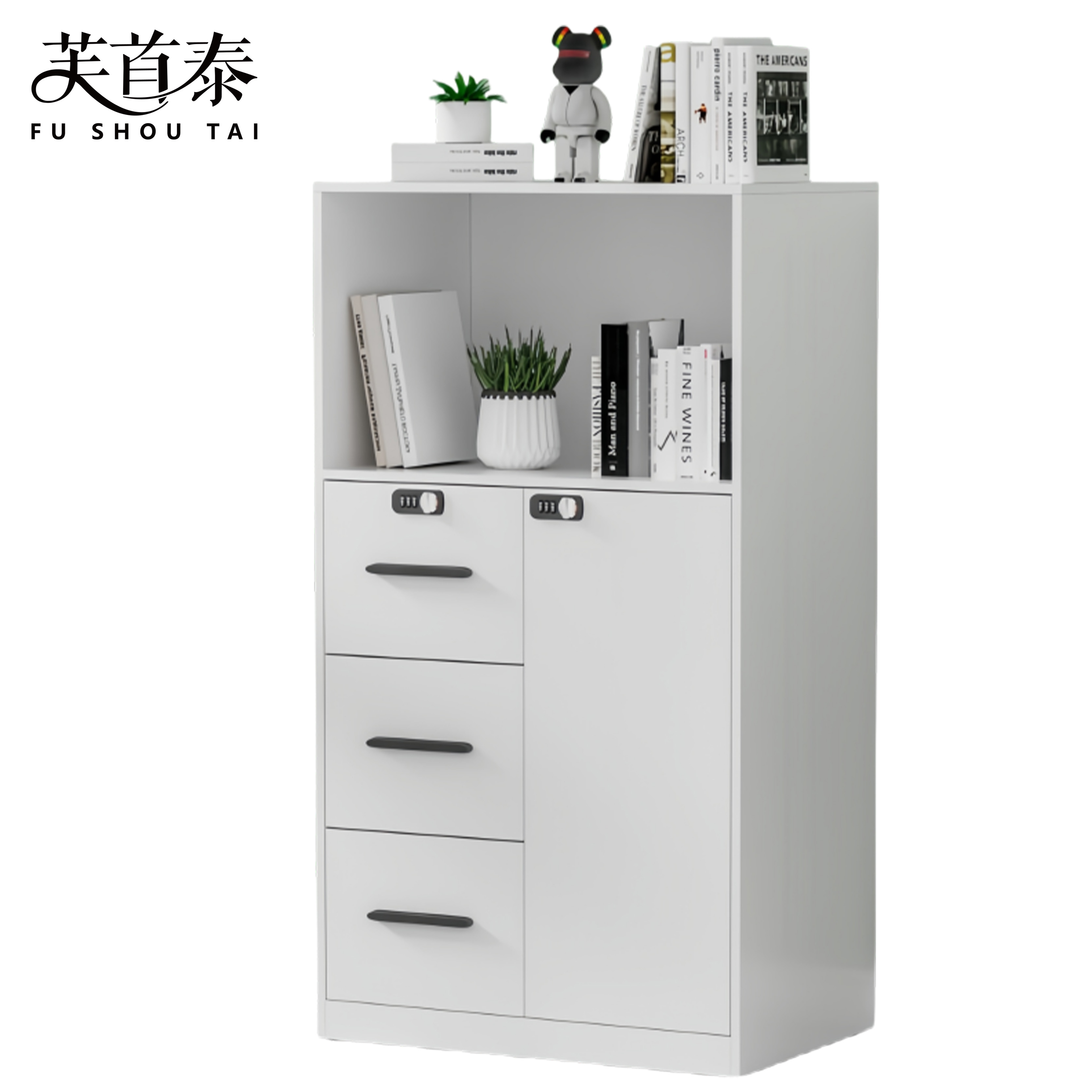 芙首泰储物文件柜3斗700*400*1090mm台高清大图
