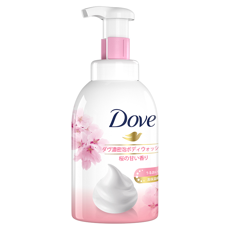 多芬DOVE浓密沐浴泡泡樱花甜香沐浴露400ml 1瓶