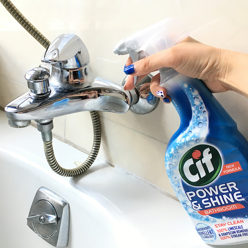 英国进口Cif晶杰浴室亮泽清洁剂700ml*2