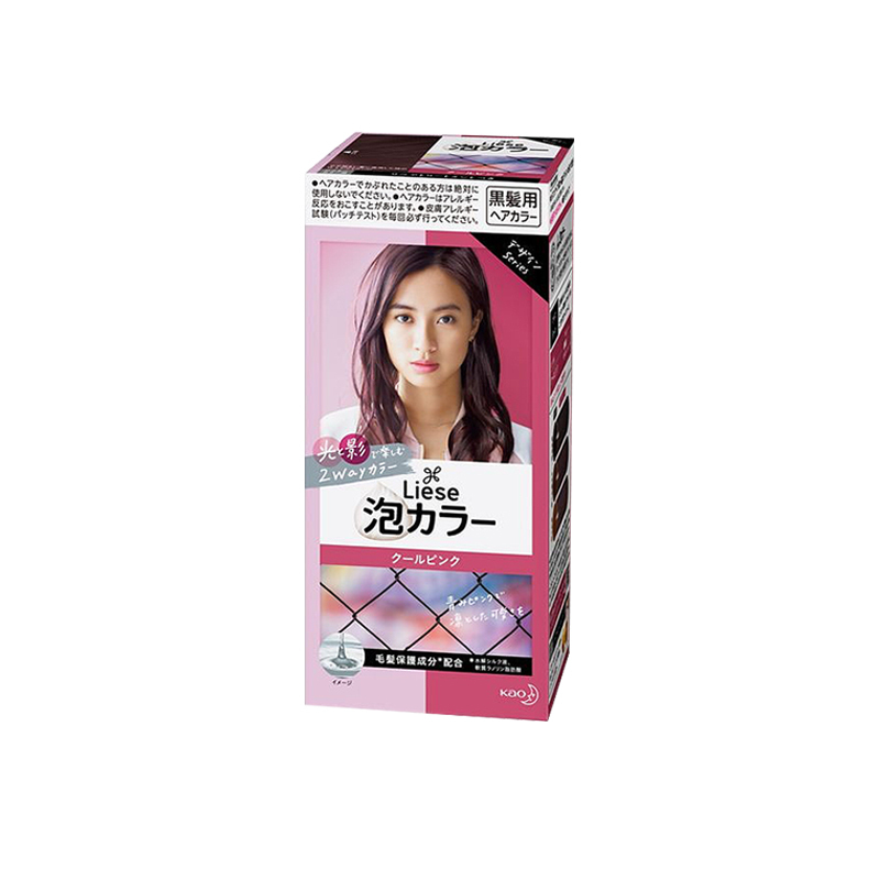 Kao 花王旗下 Liese 莉婕 泡沫染发剂 浆果粉棕 108ml(黑发用不遮白)