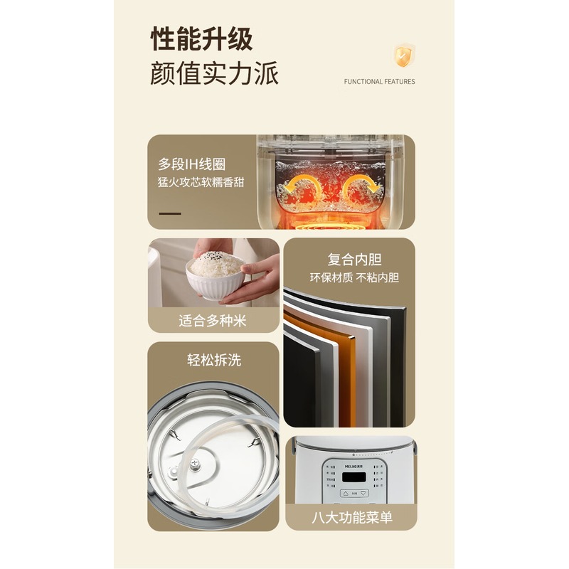 MELNG/美菱 电压力锅ML-LC18401_高清大图