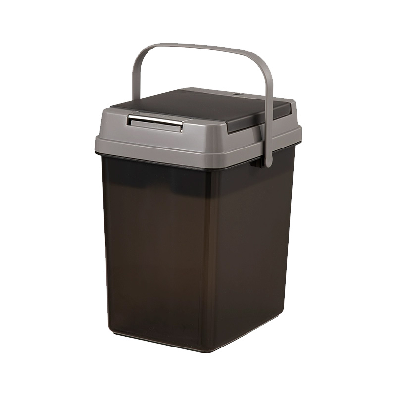 臻远ZY5070621 茶水桶茶桶废水桶茶叶茶渣桶 灰黑色10L