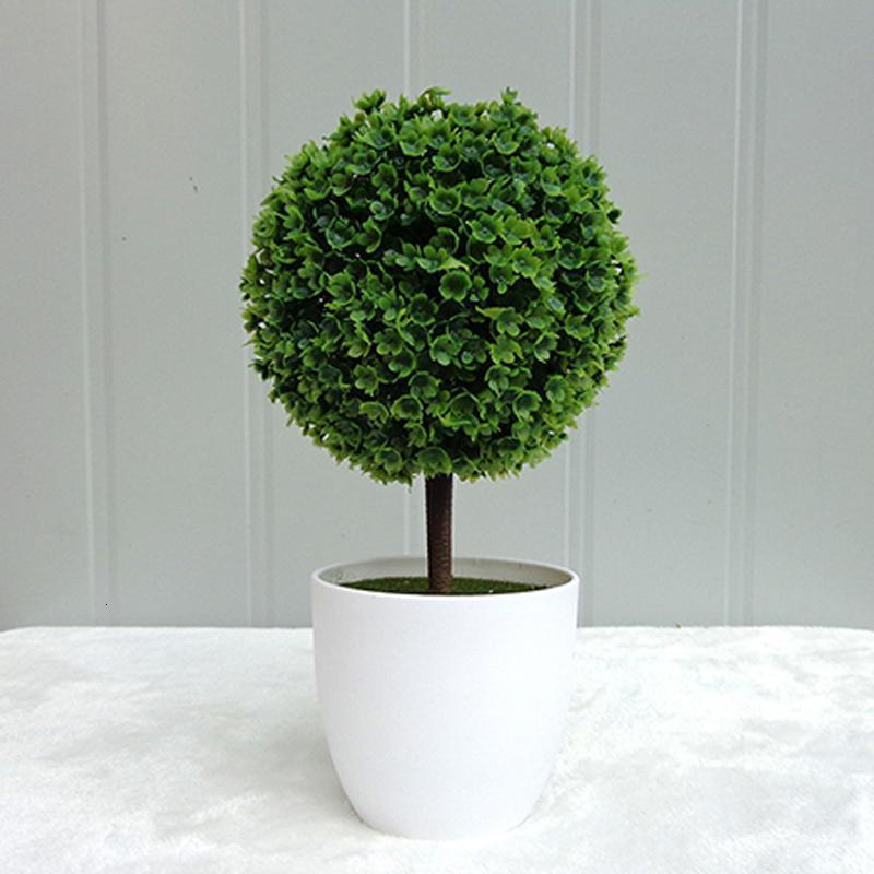 仿真花假花盆栽植物客厅装饰花塑料花球盆景仿真绿植米兰球套装摆设