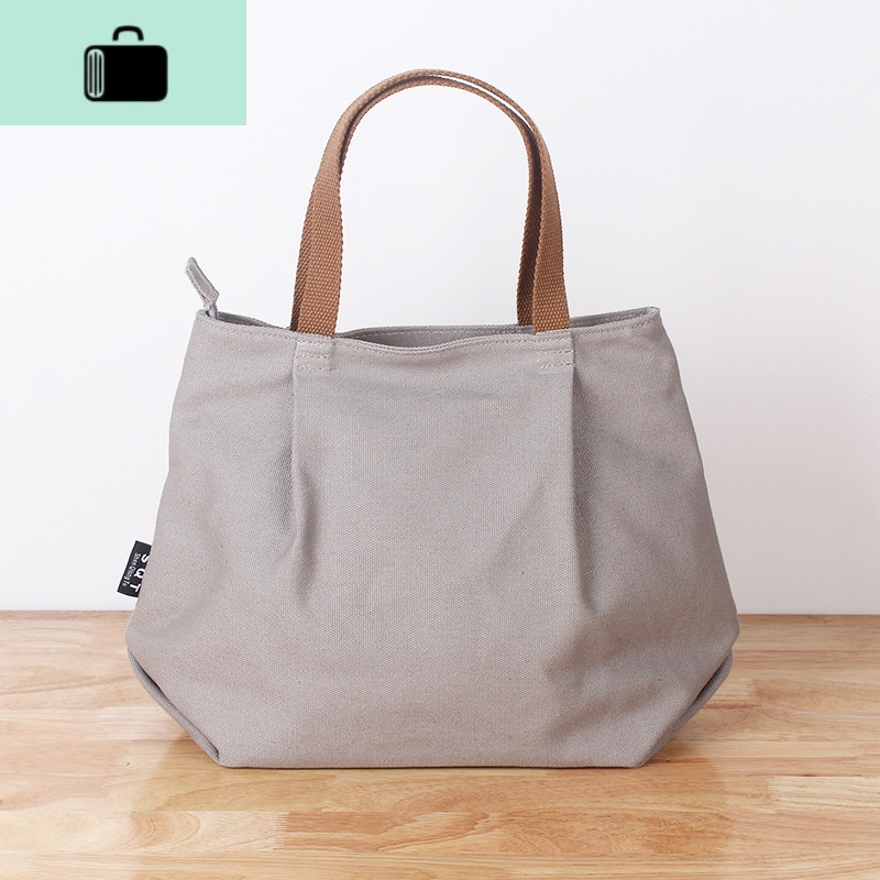 夏季帆布手提包女小包包双拉链带夹层 布艺韩版简约手拎包小布包new
