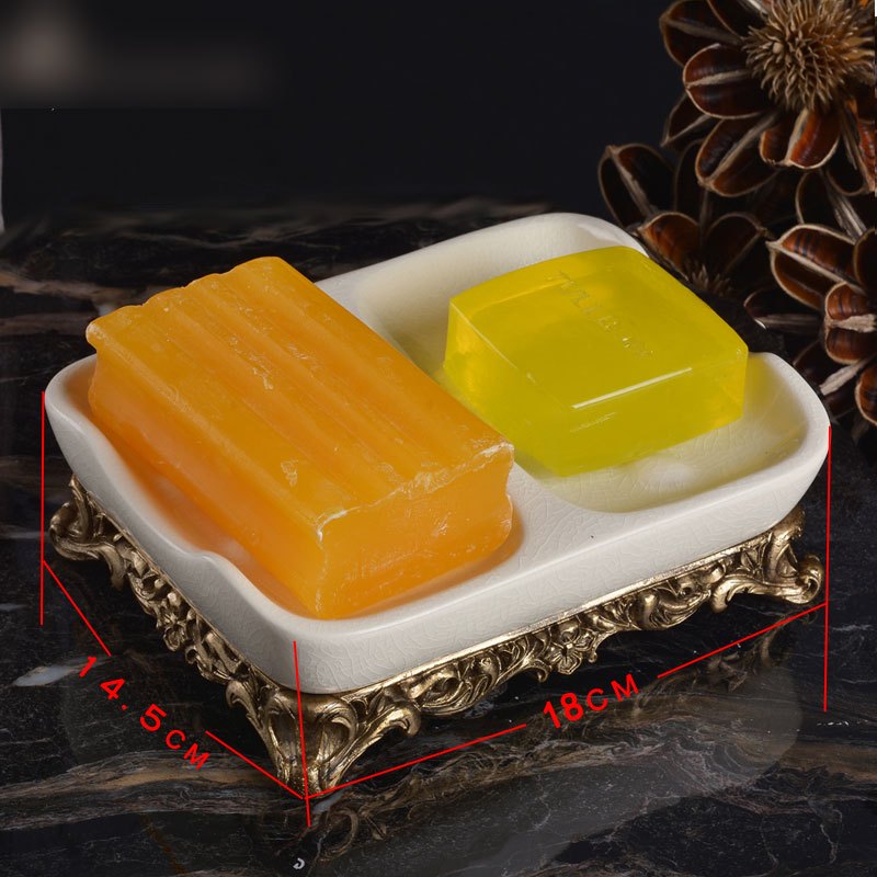 欧式复古陶瓷香皂盒创意家居肥皂盒冰裂瓷皂托皂碟多款多色多功能家用生活日用收纳用品