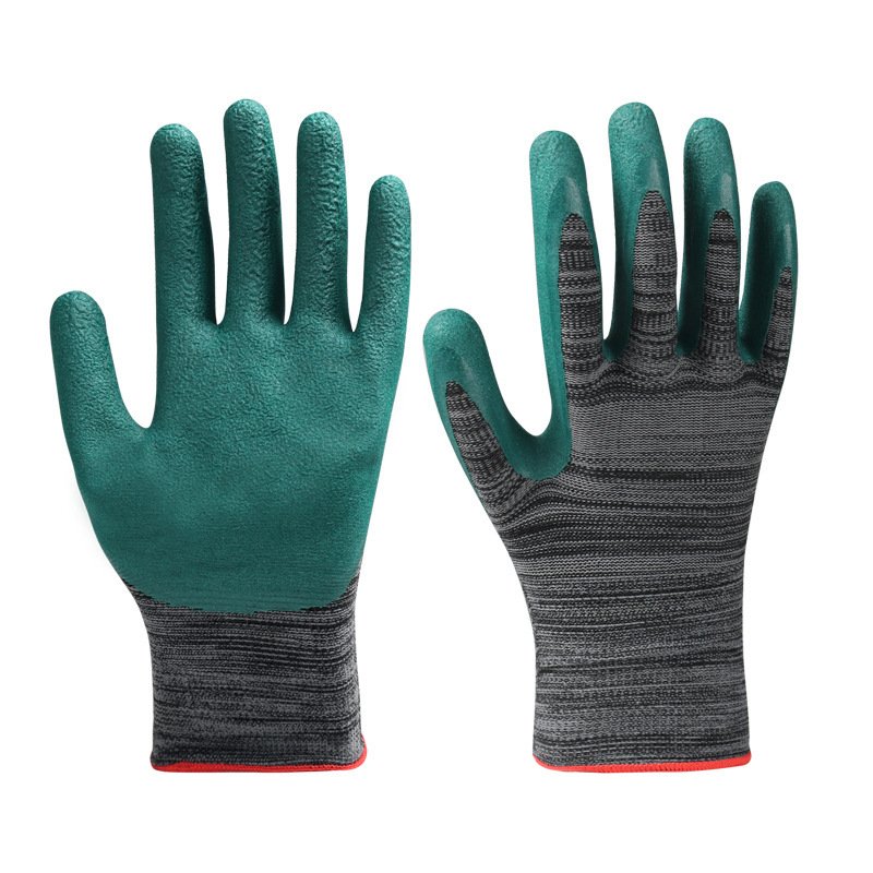 匹牧 PM-ST-G045 橡胶手套 尼龙+轮胎胶女款红涤纶橡胶发泡7号 单位:双高清大图