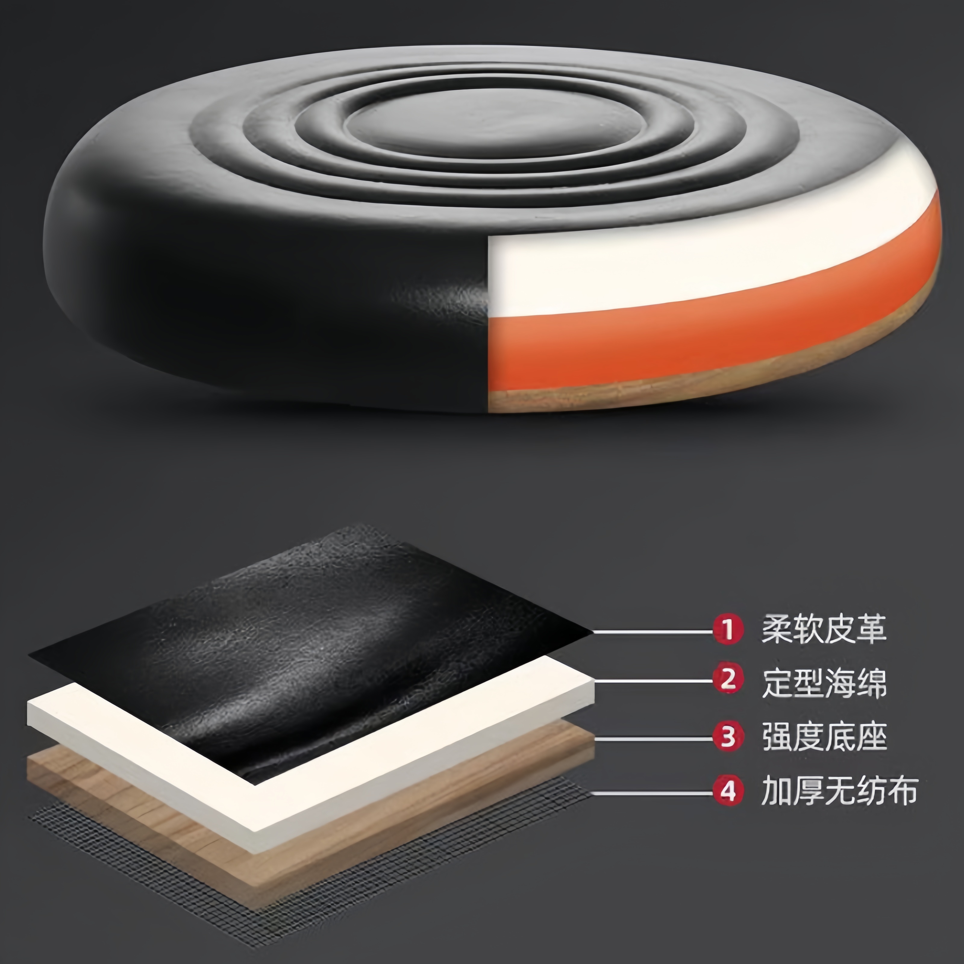 悦兴诚高脚凳47*55cm把高清大图