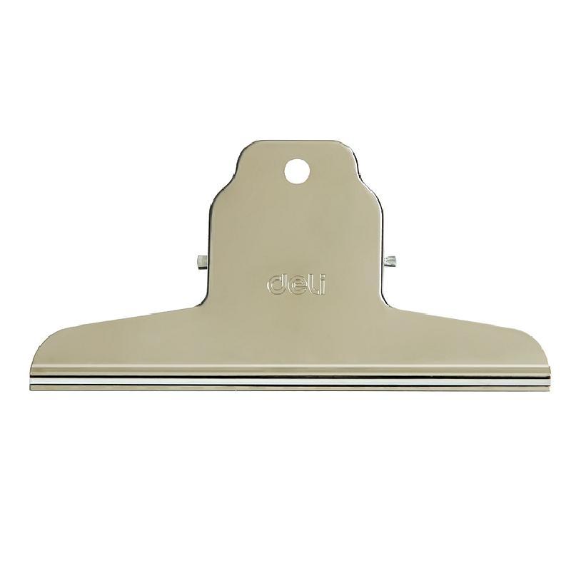 得力9531-1﹟山形铁票夹145mm袋装(4只/包)铁票夹 文件夹子 资料试卷夹 办公文具用品 夹子 长尾票夹 收纳用