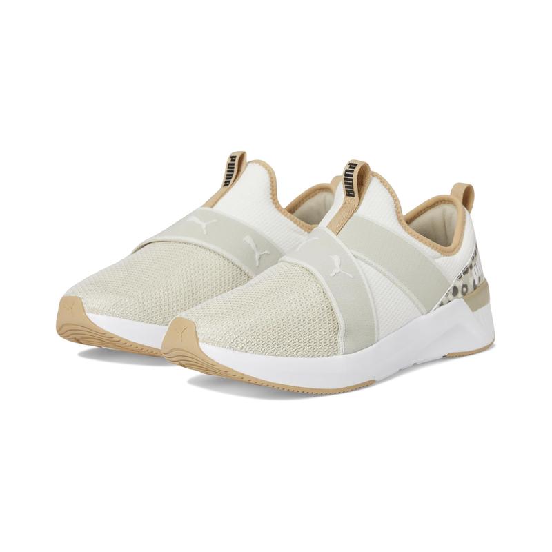 彪马(Puma)女士软底防滑综合训练鞋室内健身休闲运动鞋 Warm_White/Toasted_Almond/Puma 35.5