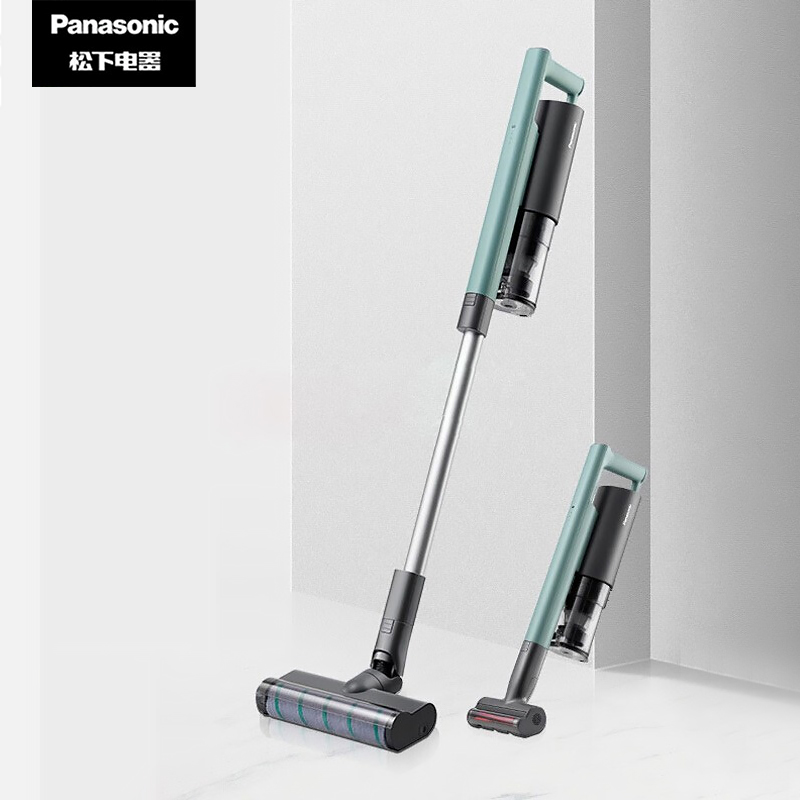 松下 (Panasonic) 无线手持吸尘器 家用22000pa大吸力吸尘器 轻量机身除螨吸毛 MC-A11G