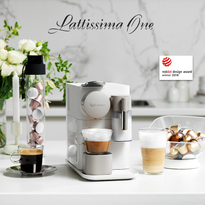 NESPRESSO/奈斯派索Lattissima One F111胶囊咖啡机 家用 全自动雀巢咖啡机 可打奶泡