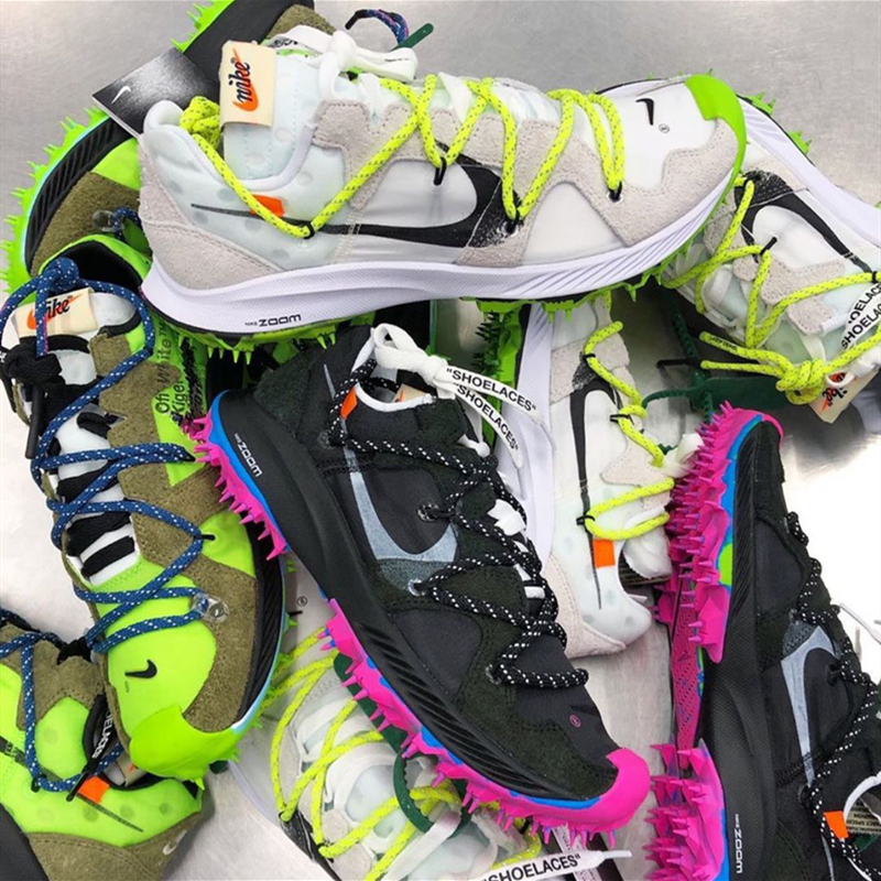 耐克 nike off-white zoom terrakiger5 ow 联名钉刺跑步鞋 男女田径