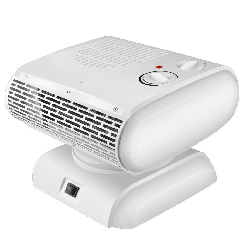 家用迷你小空调暖风机时光旧巷取暖器制热电暖气小型浴室 白色摇头c款