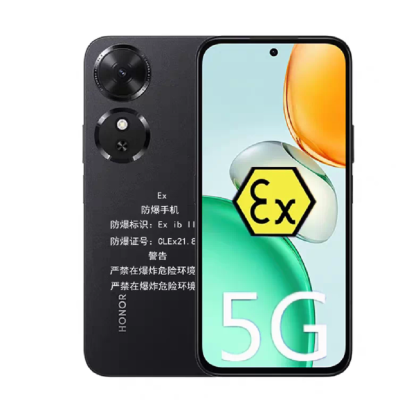 荣耀Play10C 5G 8GB+256GB 幻夜黑 防爆手机 5G全网通制药厂化工厂石油本安型EX巡检防爆定制版高清大图